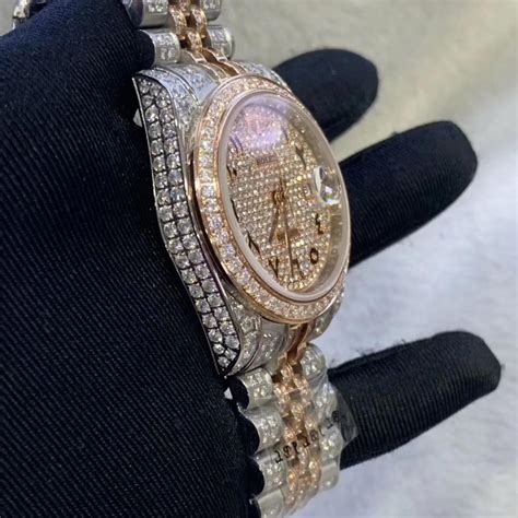 fake rolex bust|moissanite bust down rolex.